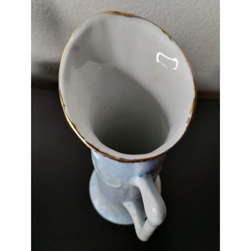 Vintage Hand Painted Vase With Birds